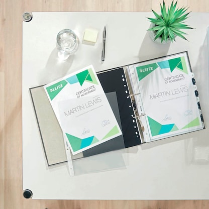 Artikelbild 13 für LEITZ Prospekthüllen 4784 DIN A4 transparent genarbt 0,13 mm, 100 St., Artikelnummer 578666