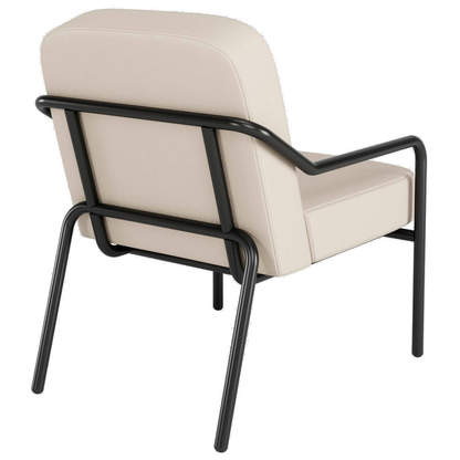 Artikelbild 3 für medso powered by PAPERFLOW Sessel MEDSO M Rund creme schwarz Kunstleder 58,0 x 74,3 x 73,6 cm, 1 St., Artikelnummer 522506