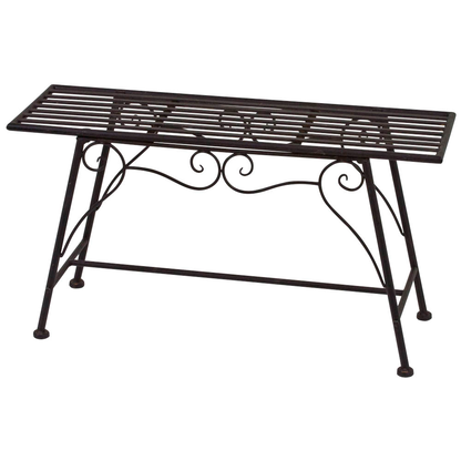 Artikelbild 3 für Garden Pleasure Gartenbank Lorin 950391 braun Metall 83,0 cm, Artikelnummer 460035