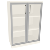 Artikelbild 1 für fm Aktenschrank Oldenburg, 4260672331918 weiß, Acrylglas klar 2 Fachböden 80,0 x 44,2 x 113,3 cm, Artikelnummer 372702