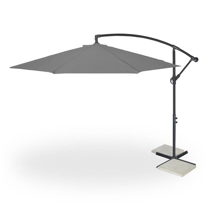 Artikelbild für relaxdays Sonnenschirm rund, grau neigbar Ø 300,0 cm, 1 St., Artikelnummer 767794