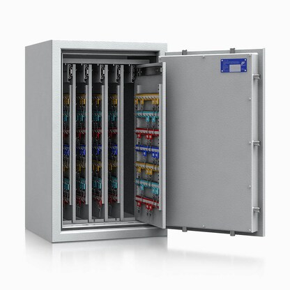 Artikelbild 3 für ISS safe4key Schlüsseltresor lichtgrau mit 600 Haken, Doppelbartschloss, 50,0 x 42,0 x 80,0 cm, 1 St., Artikelnummer 850034