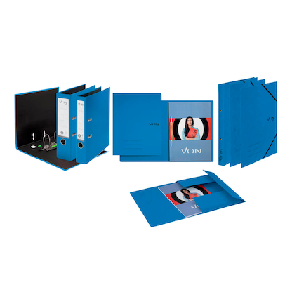 Artikelbild 11 für VON LEITZ Ringbuch 2-Ringe blau 2,5 cm DIN A4, 1 St., Artikelnummer 635307