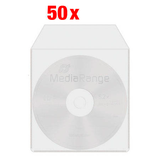 Artikelbild 1 für MediaRange 1er CD-/DVD-Hüllen transparent, 50 St., Artikelnummer 352587