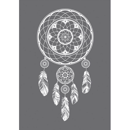 Artikelbild für Rayher Siebdruckschablone Traumfänger grau, Artikelnummer 122517