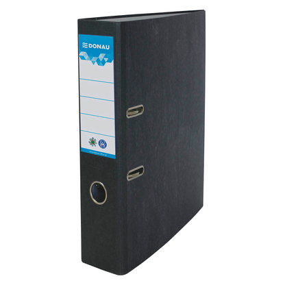 Artikelbild für DONAU ÖKO Ordner schwarz marmoriert Karton 7,5 cm DIN A4, 1 St., Artikelnummer 184598