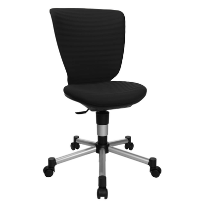 Artikelbild 2 für Topstar Kinderdrehstuhl Titan® Junior 3D, 71407 BI0 Stoff schwarz, Gestell silber, Artikelnummer 811778