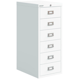Artikelbild 1 für BISLEY MultiDrawer™ Schubladenschrank verkehrsweiß 6 Schubladen 27,9 x 40,8 x 59,0 cm, 1 St., Artikelnummer 264368