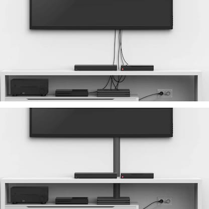 Artikelbild 4 für hama eckig Alu Kabelkanal 110,0 cm schwarz, Artikelnummer 282016