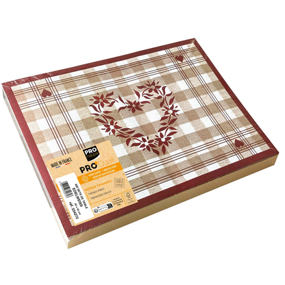 Artikelbild für PROnappe Platzsets Edelweiß mehrfarbig 30,0 x 40,0 cm, 400 St., Artikelnummer 348189