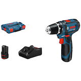 Artikelbild 1 für BOSCH Professional GSR 12V-15 Akku-Bohrschrauber-Set 12,0 V, mit 2 Akkus, Artikelnummer 688061