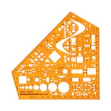 Artikelbild 1 für STANDARDGRAPH Zeichenschablone stano-Elektro 8191 orange, Artikelnummer 712487