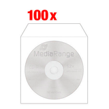 Artikelbild 1 für MediaRange 1er CD-/DVD-Hüllen weiß, 100 St., Artikelnummer 352702