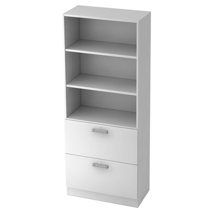 Artikelbild für HAMMERBACHER Regalschrank Akandia, V7300/W/W/NU weiß 80,0 x 42,0 x 200,4 cm, 1 St., Artikelnummer 626743