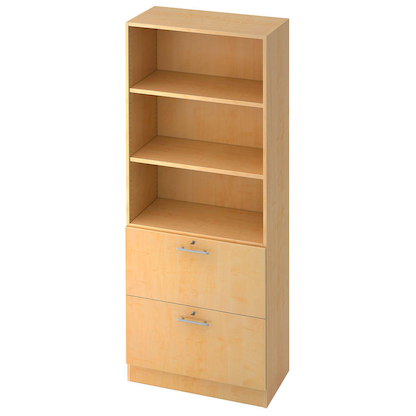 Artikelbild für HAMMERBACHER Regalschrank 7300 RE, V7300/3/3/RE ahorn 80,0 x 42,0 x 200,4 cm, 1 St., Artikelnummer 862526