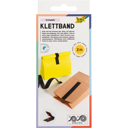 Artikelbild für folia Klettband schwarz, 2 Rollen, Artikelnummer 314793