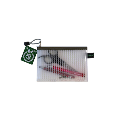 Artikelbild 2 für FolderSys Reißverschlussbeutel DIN A6 transparent/taupe 0,15 mm, 1 St., Artikelnummer 101883