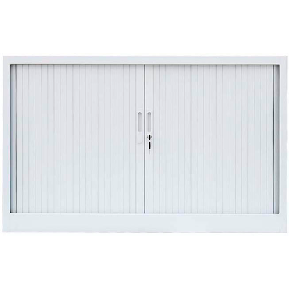 Artikelbild 2 für LÜLLMANN Schiebetürenschrank, 555127 signalweiß 1 Fachboden 120,0 x 45,7 x 75,0 cm, Artikelnummer 183317