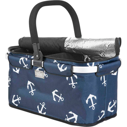 Artikelbild für Genius Einkaufskorb Falko Duo, dunkelblau mit weißen Ankern Stoff dunkelblau, weiß, Artikelnummer 363786