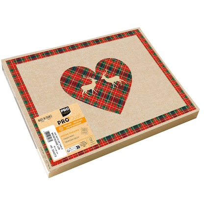 Artikelbild für PROnappe Platzsets Berg Leinen mehrfarbig 30,0 x 40,0 cm, 400 St., Artikelnummer 348199