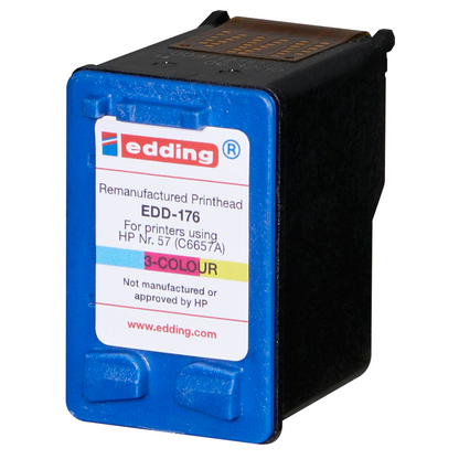 Artikelbild 4 für edding EDD-176 color Druckerpatrone kompatibel zu HP 57 (C6657AE), Artikelnummer 278176