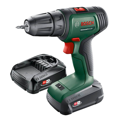 Artikelbild für BOSCH Home & Garden UniversalDrill 18V Akku-Bohrschrauber 18,0 V, mit 2 Akkus, Artikelnummer 467007