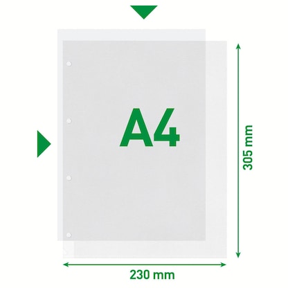Artikelbild 2 für LEITZ Prospekthüllen 4784 DIN A4 transparent genarbt 0,13 mm, 100 St., Artikelnummer 578666
