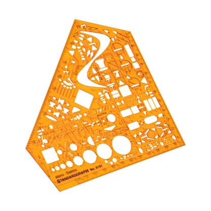 Artikelbild 2 für STANDARDGRAPH Zeichenschablone stano-Elektro 8191 orange, Artikelnummer 712487