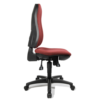 Artikelbild 4 für Topstar Bürostuhl Support SY, 8550 G27 Stoff rot, Gestell schwarz, Artikelnummer 640476