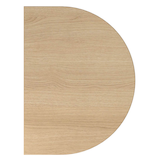 Artikelbild 1 für HAMMERBACHER Anbautisch höhenverstellbar Akandia eiche, silber halbrund 60,0 x 80,0 x 65,5 - 82,5 cm, Artikelnummer 626460