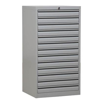 Artikelbild für Gürkan Schubladenschrank lichtgrau 13 Schubladen 53,0 x 43,0 x 98,0 cm, 1 St., Artikelnummer 564789