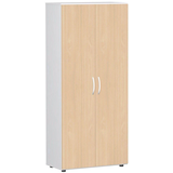 Artikelbild 1 für geramöbel Aktenschrank Flex, S-385100-BW weiß, buche 4 Fachböden 80,0 x 42,0 x 180,8 cm, Artikelnummer 876678