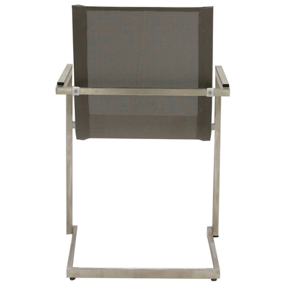 Artikelbild 5 für Garden Pleasure Gartenstühle mit Armlehnen SIENNA grau, Metall, 4 St., Artikelnummer 135174