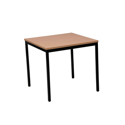 Artikelbild für Gürkan Mehrzwecktisch buche quadratisch, Vierkantrohr schwarz, 70,0 x 70,0 x 75,0 cm, Artikelnummer 824742