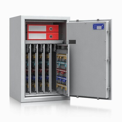 Artikelbild 3 für ISS safe4key Schlüsseltresor lichtgrau mit 440 Haken, Elektronikschloss, 50,0 x 42,0 x 80,0 cm, 1 St., Artikelnummer 850047