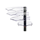 Artikelbild 1 für novus Briefablage-Schwenkflügler CopySwinger anthrazit, 4 Fächer, Artikelnummer 589176