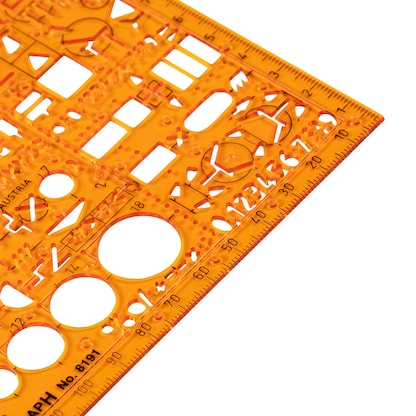 Artikelbild 3 für STANDARDGRAPH Zeichenschablone stano-Elektro 8191 orange, Artikelnummer 712487