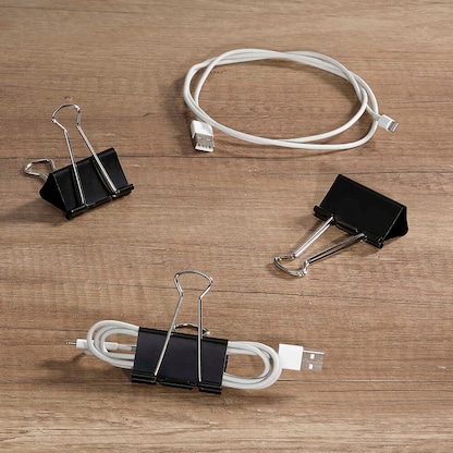 Artikelbild 2 für Gowi Foldbackklammern schwarz 5,1 cm, 12 St., Artikelnummer 721577