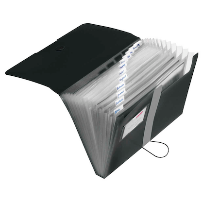 Artikelbild 2 für herlitz Fächermappe easy orga to go 12 Fächer schwarz, 1 St., Artikelnummer 115378