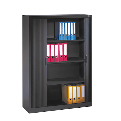 Artikelbild 4 für CP Omnispace Rollladenschrank schwarzgrau 3 Fachböden 120,0 x 42,0 x 166,0 cm, Artikelnummer 918219