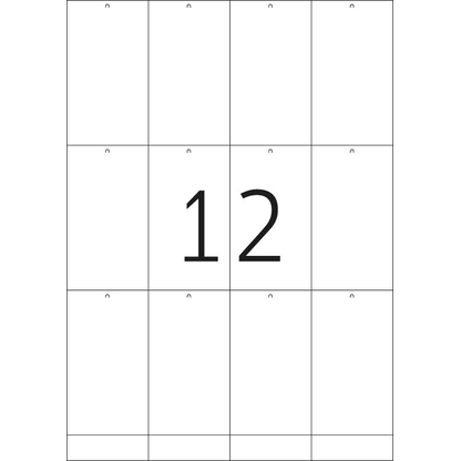 Artikelbild 5 für HERMA Hängeetiketten weiß 52,5 x 93,5 mm blanko, 100 Blatt, Artikelnummer 702353