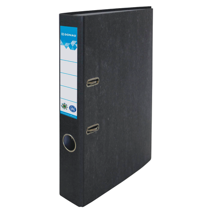 Artikelbild für DONAU ÖKO Ordner schwarz marmoriert Karton 5,0 cm DIN A4, 1 St., Artikelnummer 184549