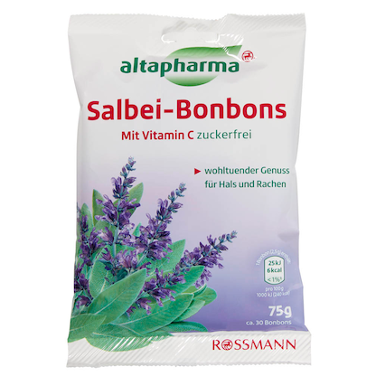Artikelbild für altapharma Salbei Bonbons 30 Bonbons/ 75,0 g, Artikelnummer 329593