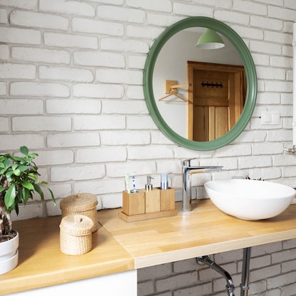 Artikelbild 4 für relaxdays Badaccessoires-Set braun, 1 Set, Artikelnummer 400311