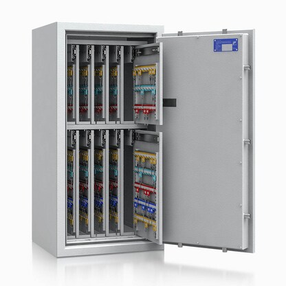 Artikelbild 3 für ISS safe4key Schlüsseltresor lichtgrau mit 720 Haken, Elektronikschloss, 50,0 x 42,0 x 100,0 cm, 1 St., Artikelnummer 850067