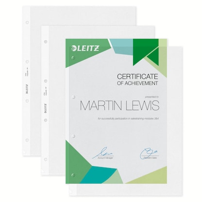 Artikelbild 7 für LEITZ Prospekthüllen 4784 DIN A4 transparent genarbt 0,13 mm, 100 St., Artikelnummer 578666