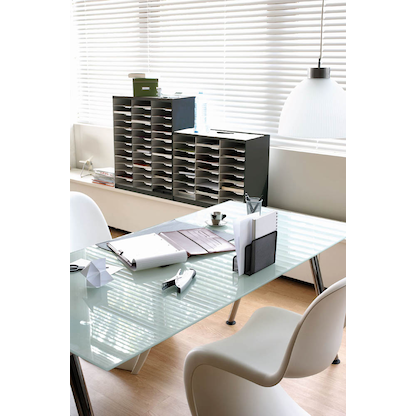 Artikelbild 2 für PAPERFLOW Sortierstation anthrazit mit 24 Fächern, Artikelnummer 484642