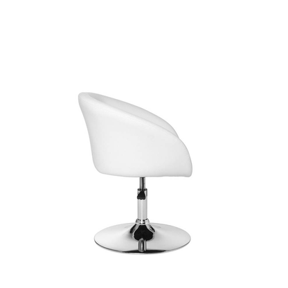Artikelbild 5 für AMSTYLE Besuchersessel weiß silber Kunstleder 62,0 x 55,0 x 72,0 - 84,0 cm, 1 St., Artikelnummer 624390