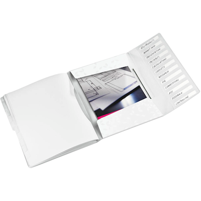 Artikelbild 2 für LEITZ Ordnungsmappe WOW 4634 12 Fächer weiß, 1 St., Artikelnummer 899967