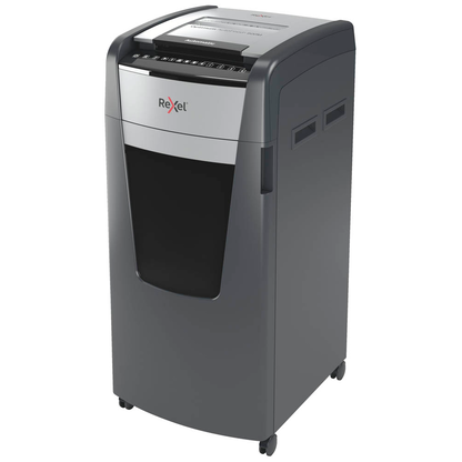 Artikelbild 4 für Rexel Optimum AutoFeed+ 600M Aktenvernichter mit Partikelschnitt P-5, 2 x 15 mm, bis 600 Blatt, schwarz, Artikelnummer 429847